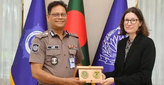 আইজিপির সঙ্গে জার্মান দূতাবাসের ডেপুটি হেড অব মিশনের সাক্ষাৎ